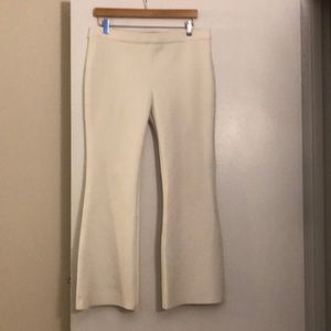 THEORY Cropped Boot-cut White Pants US12.